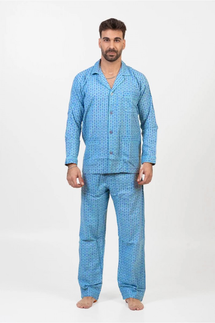 Men's pajamas with buttons LION Spring 2520 GARMENT