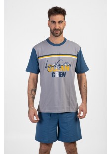 Herren-Pyjama LION OCEAN CREW Grau Herren-Pyjama LION OCEAN CREW Grau
