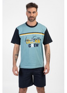 Schlafanzug für Männer LION OCEAN CREW MENTA Schlafanzug für Männer LION OCEAN CREW MENTA