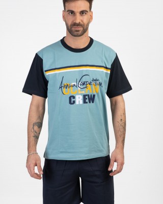 Men's Pajamas LION OCEAN CREW MENTA