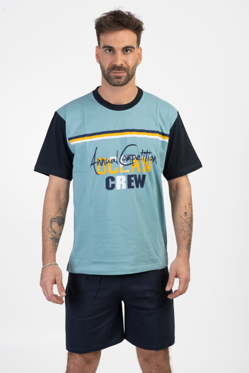 Men's Pajamas LION OCEAN CREW MENTA