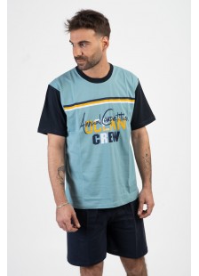 Schlafanzug für Männer LION OCEAN CREW MENTA Schlafanzug für Männer LION OCEAN CREW MENTA