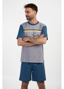 Herren-Pyjama LION OCEAN CREW Grau Herren-Pyjama LION OCEAN CREW Grau