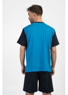 Herren Schlafanzug LION SOUTH Blau Karo