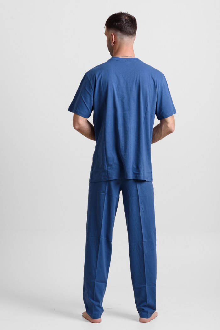 Men's pajamas LION with 2 Trousers 25-102 Blue Raph