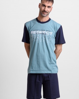 Men's Pajama LION RESPECT Mint