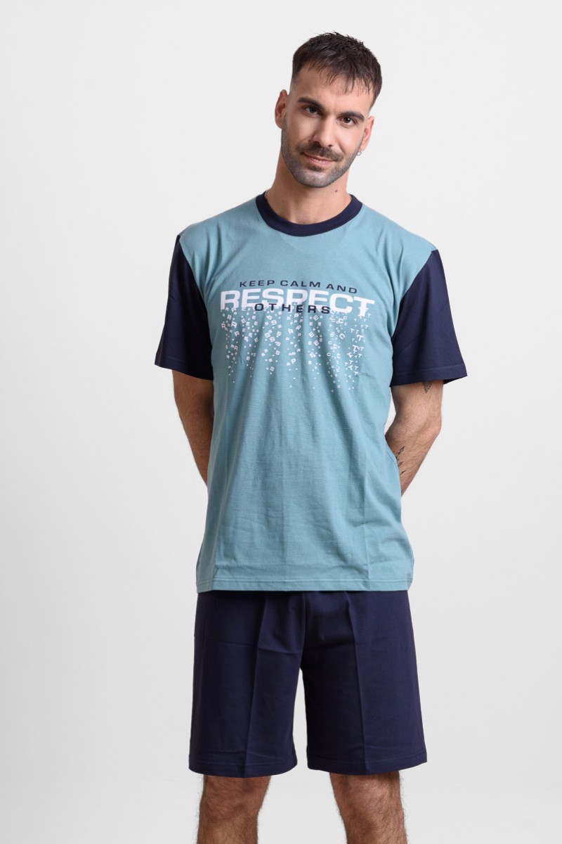 Men's Pajama LION RESPECT Mint