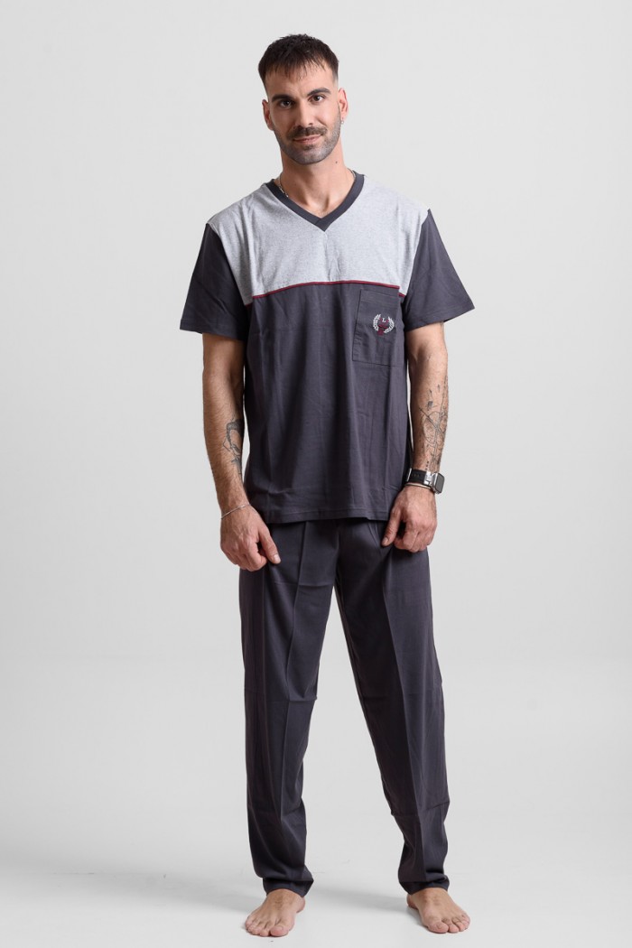 Men's pajamas LION with 2 Trousers 25-100 Anthracite