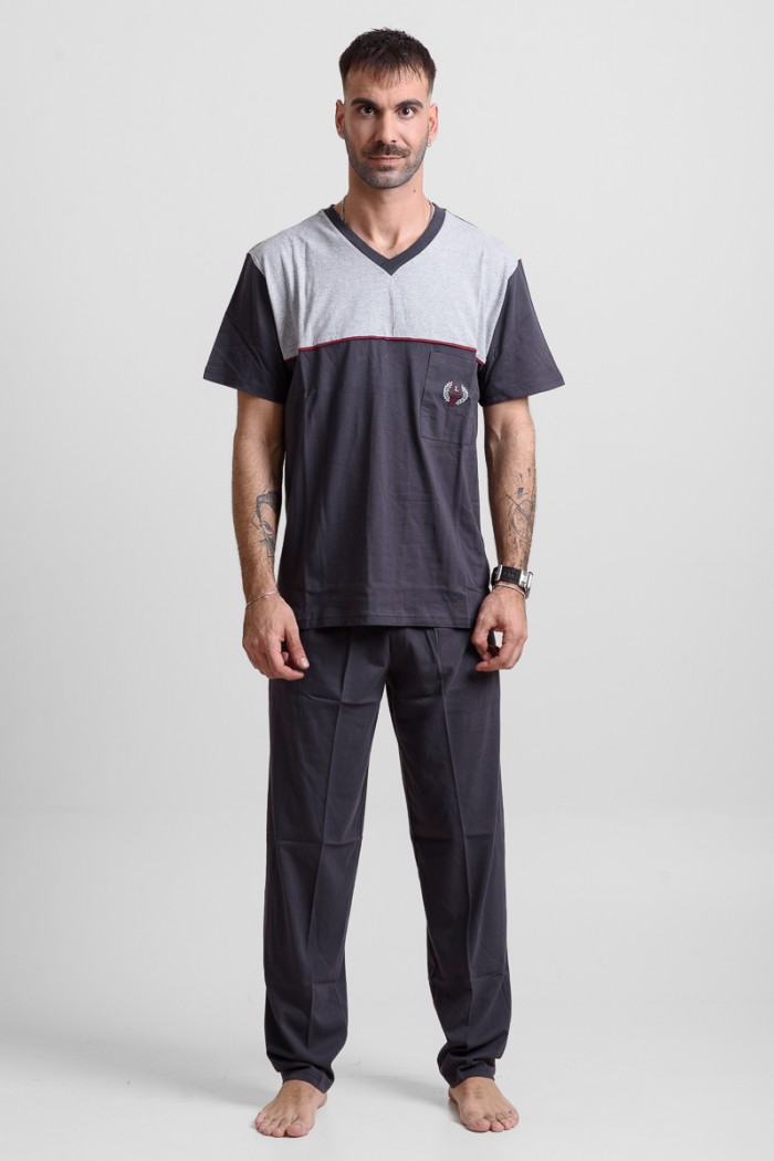 Men's pajamas LION with 2 Trousers 25-100 Anthracite