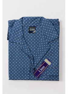 Herren Schlafanzug mit Knöpfen LION Spring 2520 BLUE DROPS