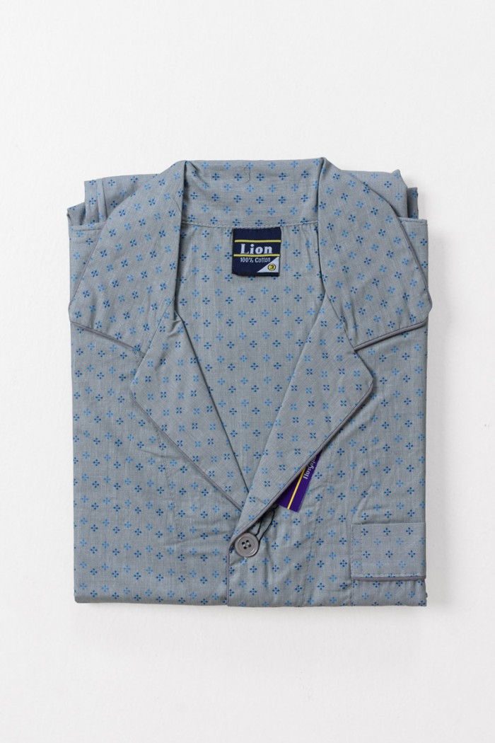Men's pajamas with buttons LION Spring 2520 GREY