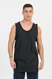 Men's sleeveless blouse LION Black and Red