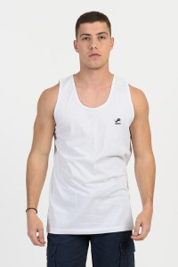 Men's sleeveless blouse LION Black and Red