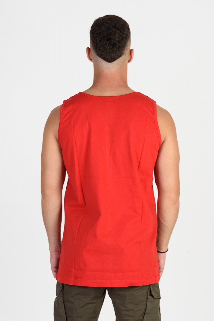 Men's sleeveless blouse LION Black and Red