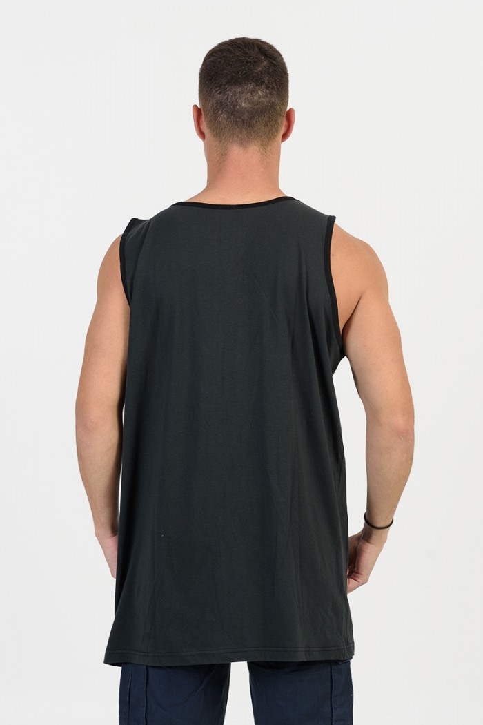 Men's sleeveless blouse LION Black and Red