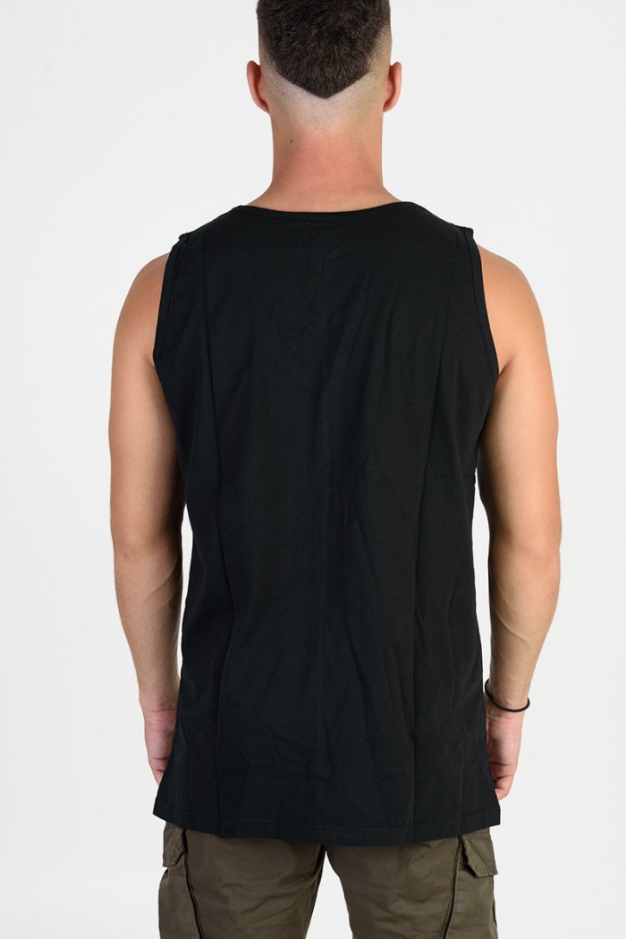 Men's sleeveless blouse LION Black and Red