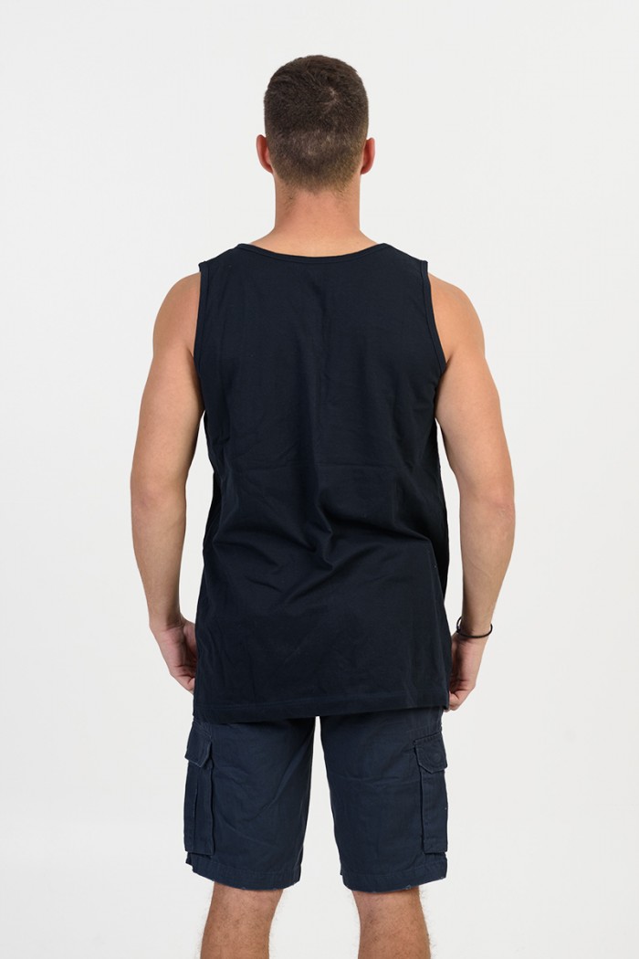 Men's sleeveless blouse LION Black and Red