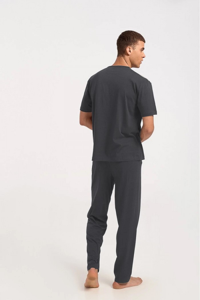 Men's pajamas LION Large size Charcoal