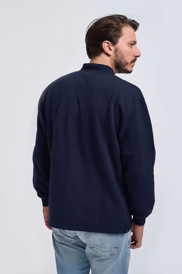 Sweatshirt mit Kragen LION in 4 Farbtönen