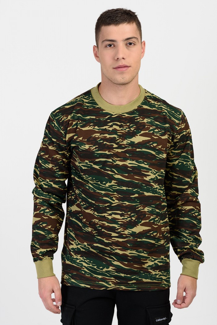 Herren Sweatshirt mit Tarnmuster