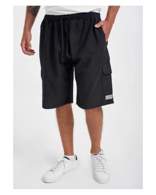 Men's LION Bermuda shorts with pockets BLACK