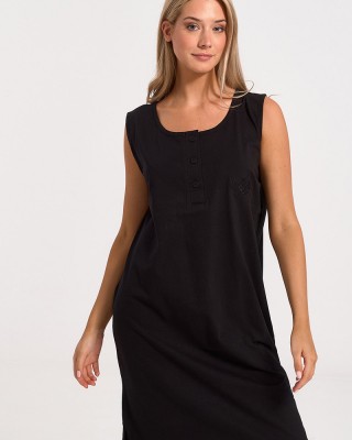 Klassisches LION Kleid ärmellos 0027 BLACK