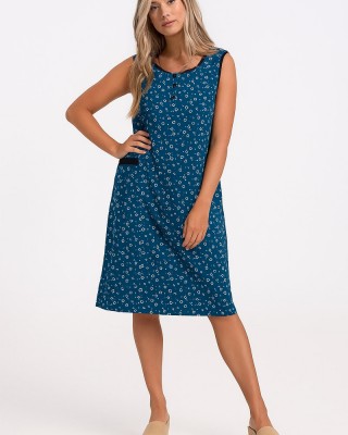 Klassisches LION-Kleid mit Knöpfen 0031