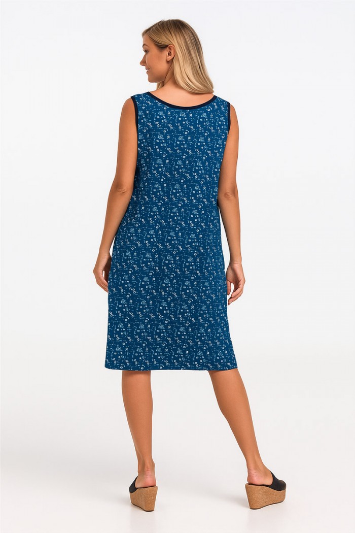 Klassisches LION-Kleid mit Knöpfen 0031