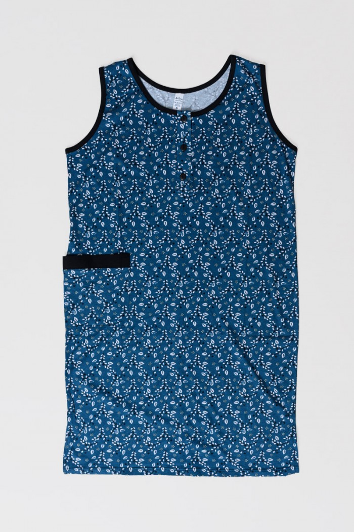 Klassisches LION-Kleid mit Knöpfen 0031