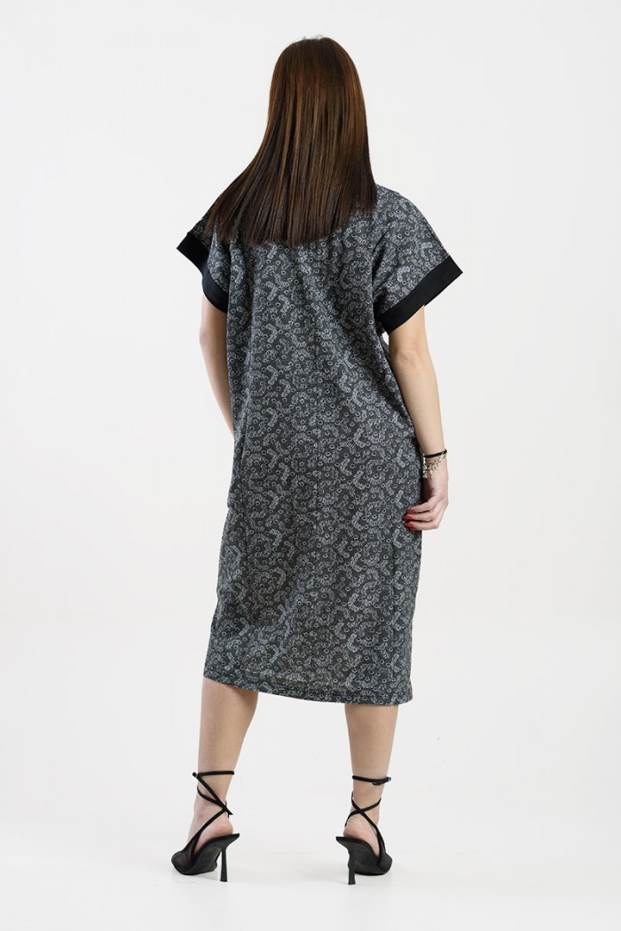 BEDRUCKTES ZAPONENKLEID LION 4102