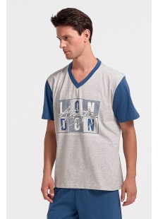 Herren Schlafanzug LION London GREY Herren Schlafanzug LION London GREY