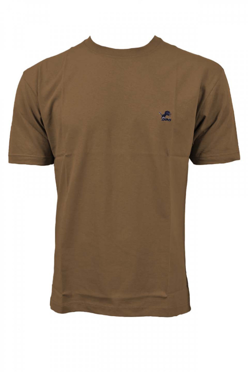 Men's T-Shirt LION Solid color with neckline