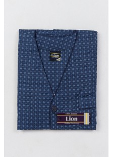 Herren-Pyjama LION mit kurzen Ärmeln und Knöpfen Herren-Pyjama LION mit kurzen Ärmeln und Knöpfen