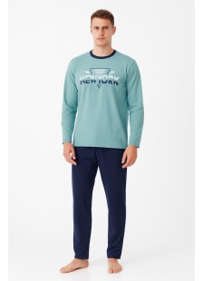 Herren-Winterschlafanzug LION 1700 NEW YORK MENTA