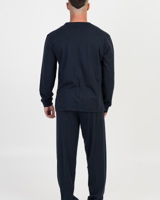 Men's autumn pajamas LION FOCUS Dark Blue