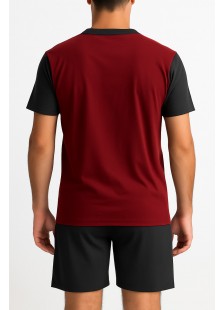 Herren Schlafanzug Sommer LION CLUB Bordeaux Herren Schlafanzug Sommer LION CLUB Bordeaux