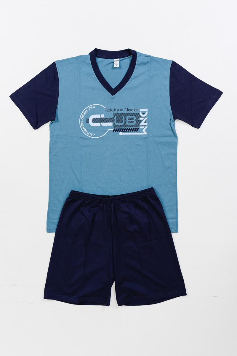 Herren Pyjama Sommerpyjama LION CLUB MENTA Herren Pyjama Sommerpyjama LION CLUB MENTA