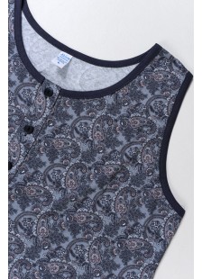 Klassisches LION-Kleid mit Knöpfen 0032