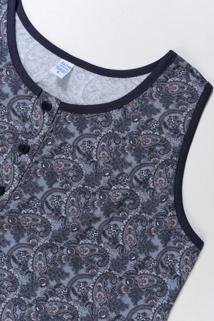 Klassisches LION-Kleid mit Knöpfen 0032