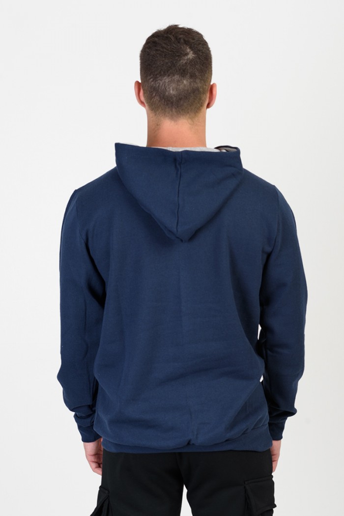 Kapuzensweatshirt mit Kapuze LION DISCOVERY Blau Kapuzenbluse