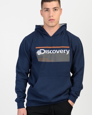 Kapuzensweatshirt mit Kapuze LION DISCOVERY Blau Kapuzenbluse