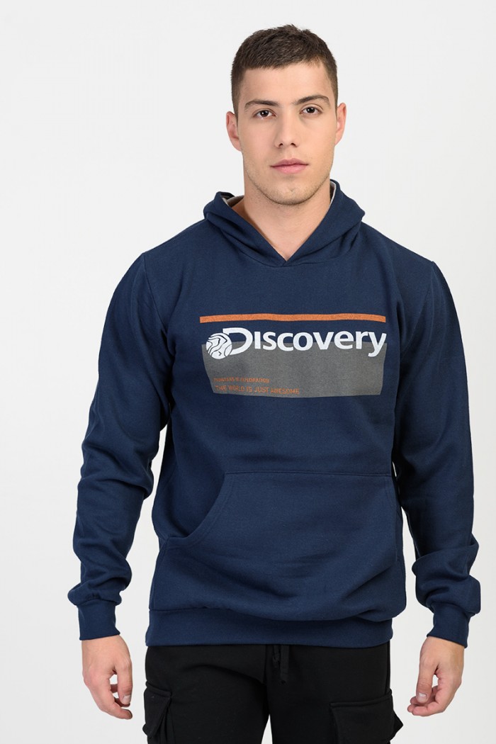 Kapuzensweatshirt mit Kapuze LION DISCOVERY Blau Kapuzenbluse