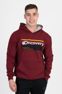 Hooded sweatshirt blouse LION DISCOVERY Bordeaux