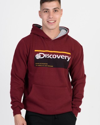 Kapuzensweatshirt Bluse LION DISCOVERY Bordeaux