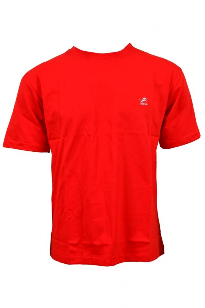 Herren T-Shirt LION Einfarbig mit Ausschnitt