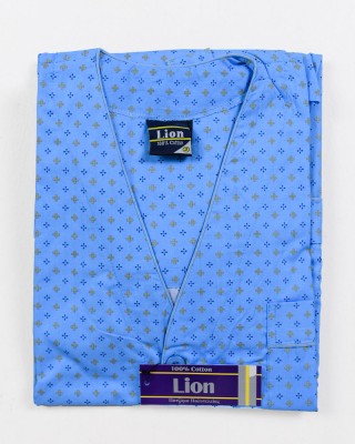 Men's LION short-sleeved pajamas with buttons GALAZIO