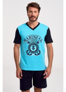 Herren Schlafanzug LION MARINE Petrol Herren Schlafanzug LION MARINE Petrol