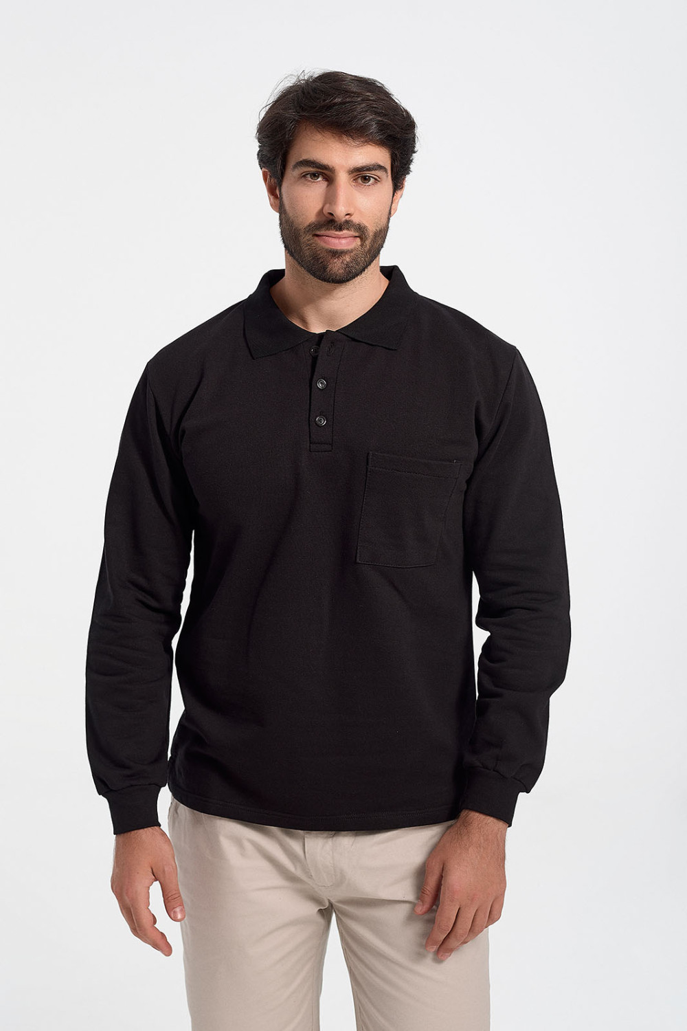 Sweatshirt with collar LION in 4 Shades