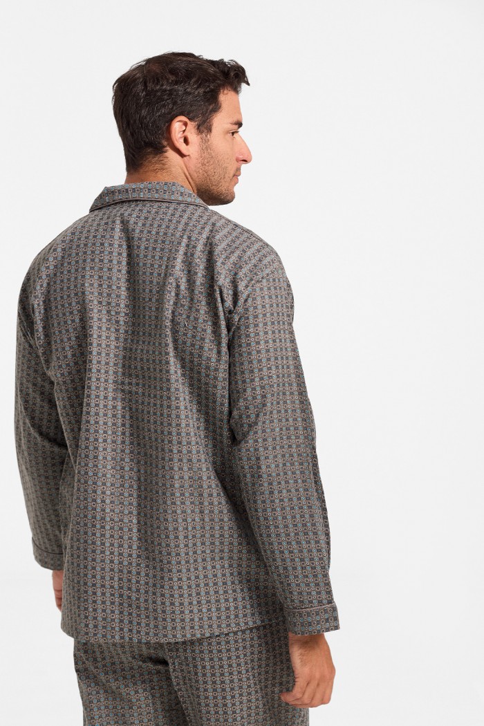 Men's Pajamas with Buttons - Winter