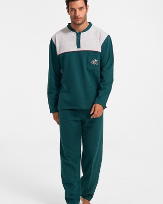 Winter Pajama LION with Petrol buttons